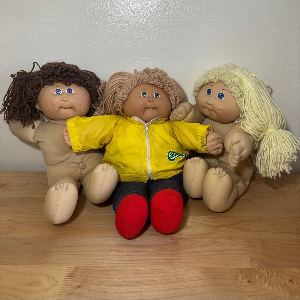 Lot of 3 Vintage 1980 Coleco Cabbage Patch Kids Early 1983 Mold #2B #31 #110